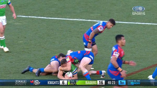 Jack Wighton cops three-match NRL ban for biting Tyson Gamble in Raiders'  loss to Knights - ABC News