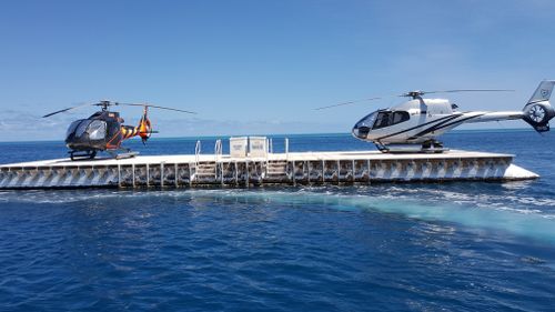 The helicopter was coming into land at the Hardy Reef Heliport. (File/Chris Holmes)