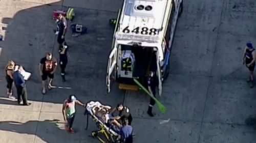 The victim was taken to hospital with non-life threatening injuries. (9NEWS)