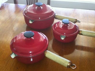 The saucepans Sandy Weir bought off eBay that sparked a long-term friendship with Julie in France.