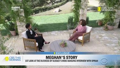 An extended preview clip of Meghan Markle's interview with Oprah Winfrey aired on CBS This Morning on Friday