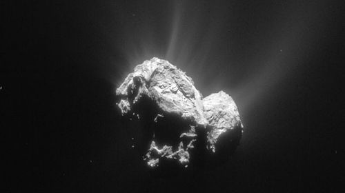 This image of  Comet 67P measures 12.9 km across. (Photo: ESA/Rosetta/Navcam)