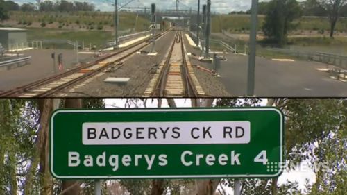 New roads are being built, but a rail line is still in the early planning stage. (9NEWS)