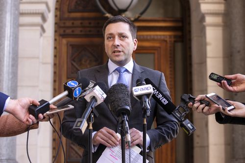 Liberal Leader Matthew Guy had previously promised a slightly faster trip from Geelong.