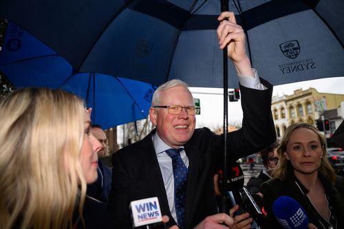Gareth Ward arrives at the Darlinghurst Courthouse in Sydney, Wednesday, July 30, 2025.
