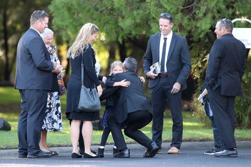 Mourners met at the Crematorium Chapel in Bunbury. (AAP)