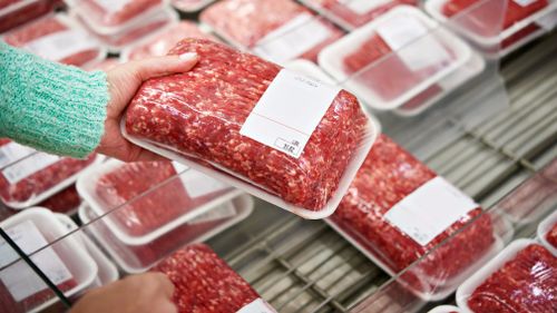 Budget beef mince was the cheapest option in the meat aisle at just $7 a kilo. 
