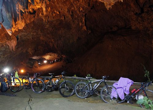 The boys were riding bicycles together on the day they went missing - with their belongings first discovered by passers-by. Picture: AP.