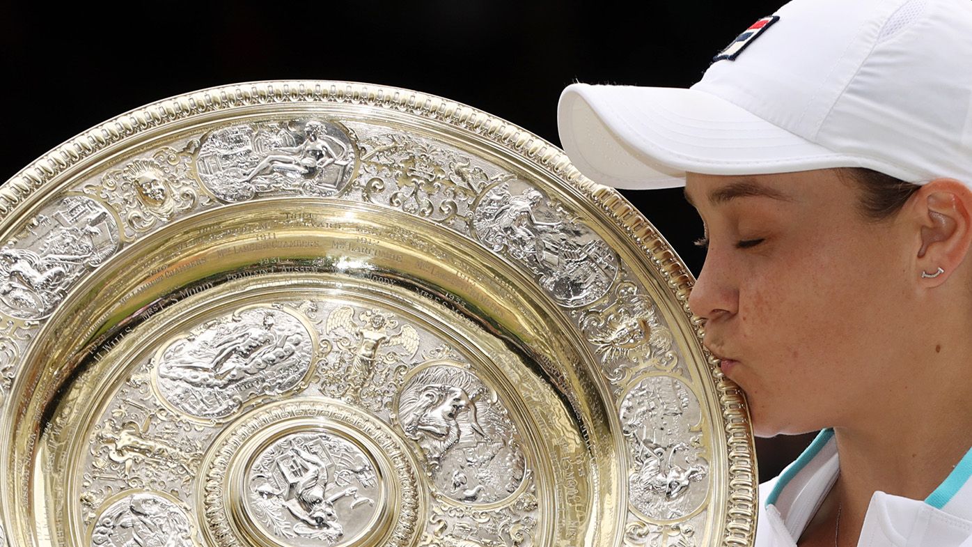 Ash Barty a Wimbledon champion after three-set defeat of Karolina Pliskova