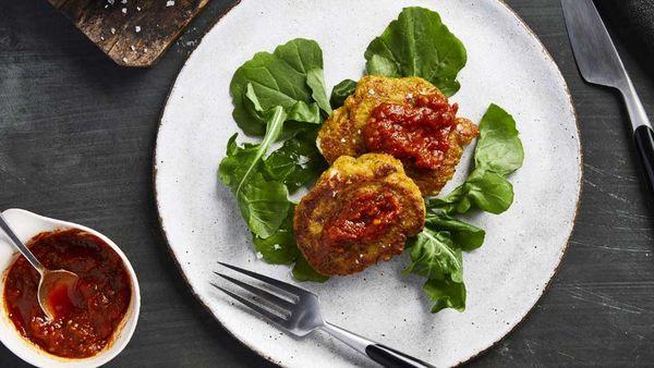 Boxing day pea and ham fritters