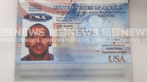 Mr Polanco's passport. (9NEWS)