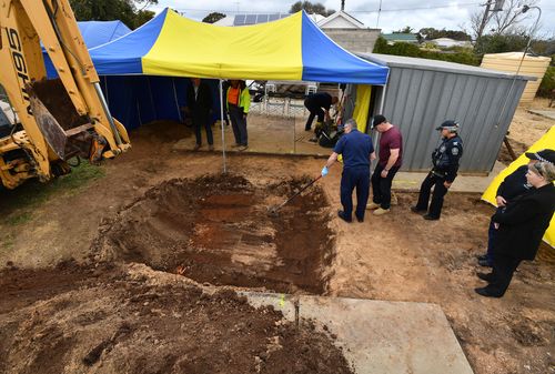 Excavation work has begun for the body of Colleen Adams with police 'confident' she will be recovered today.