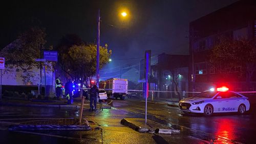 May Street, St Peters closed off due to factory fire 