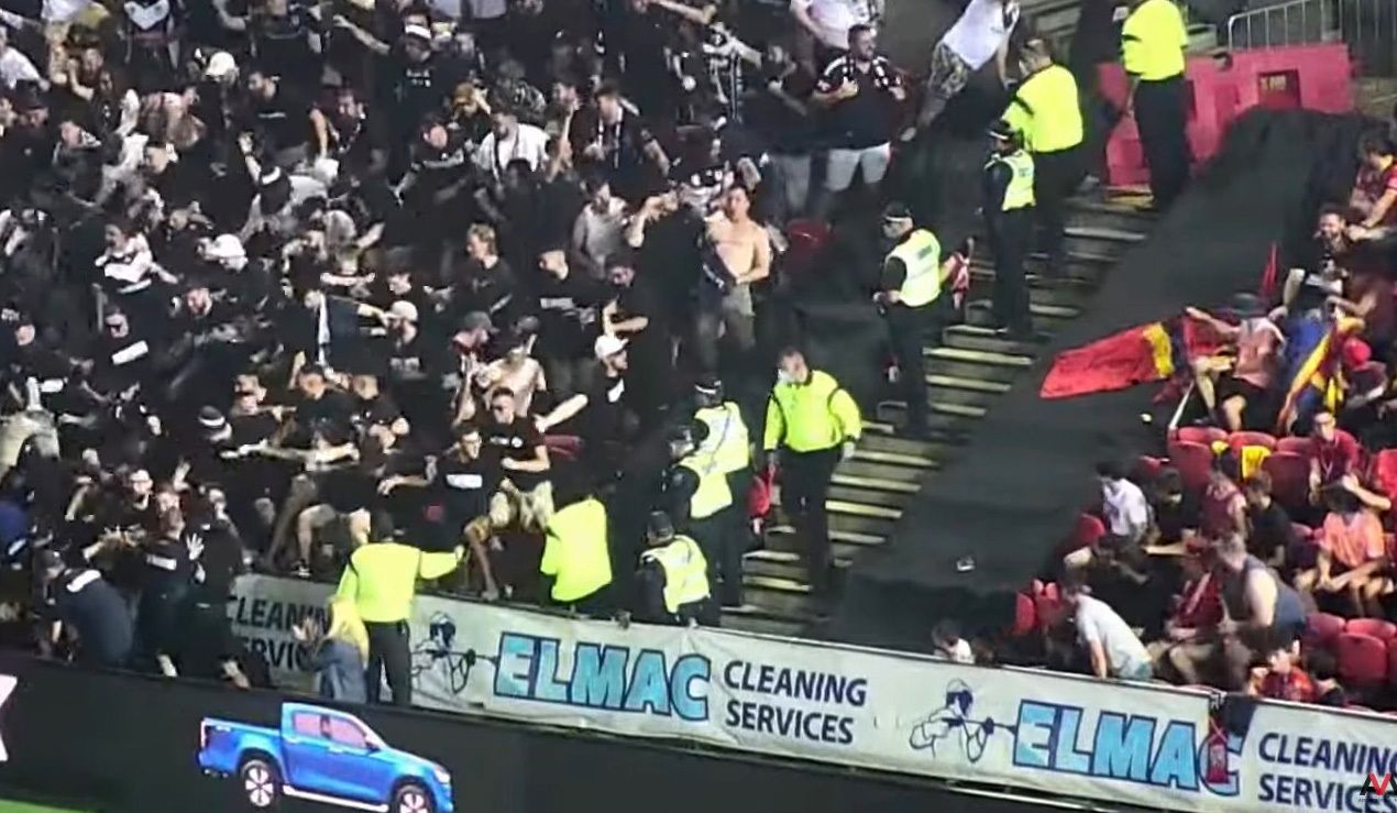 Melbourne Victory and Adelaide United fans have clashed previously.