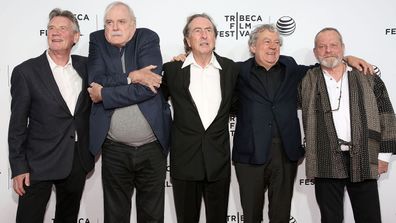 (L-R) Michael Palin, John Cleese, Eric Idle, Terry Jones and Terry Gilliam attend the Special Screening Narrative: "Monty Python And The Holy Grail" during 2015 Tribeca Film Festival at Beacon Theatre on April 24, 2015 in New York City.