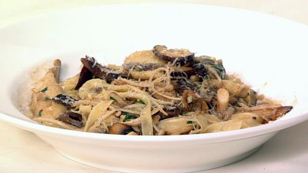 Wild mushroom fettucine