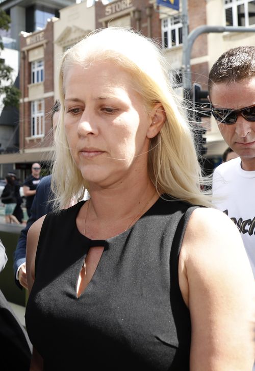 Heidi Strbak arrives for arraignment for the manslaughter of her four-year-old son, Tyrell Cobb, in 2009, at the Supreme Court in Brisbane. (AAP)