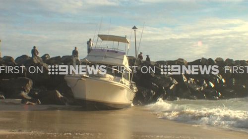 Skipper blows three times the legal alcohol limit after crashing boat onto Forster beach 