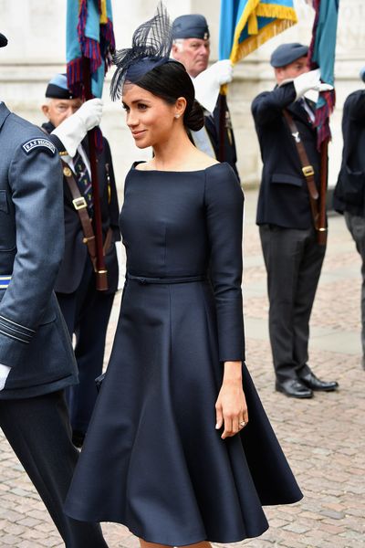 Meghan Markle in bespoke Dior at the Royal Air Force Centenary service, July 2018