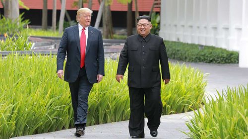 Donald Trump and Kim Jong-un. (AAP)