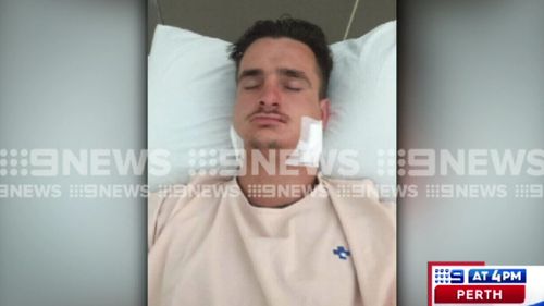 The 23-year-old was rushed to surgery and doesn't have travel insurance. (9NEWS)