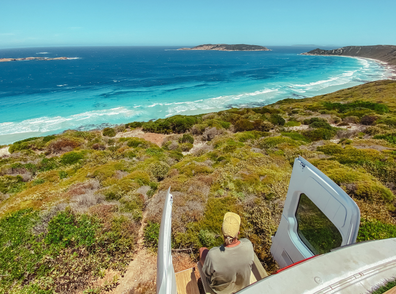 Camping in Exmouth Western Australia.