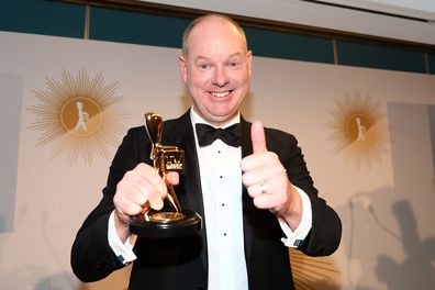 Tom Gleeson poses with the Gold Logie Award for Most Popular Personality during the 61st Annual TV WEEK Logie Awards at The Star Gold Coast on June 30, 2019 on the Gold Coast, Australia. 