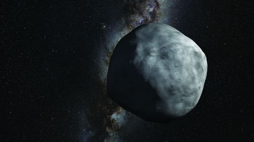 An artist's impression of the asteroid Bennu, which is 500m across at its widest point. (Image: NASA)