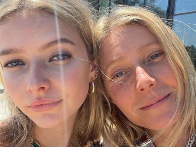 Gwyneth Paltrow and daughter Apple. 