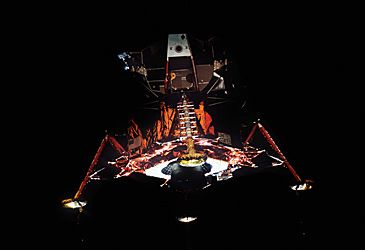 Who piloted the lunar module on Apollo 11's first manned Moon landing?