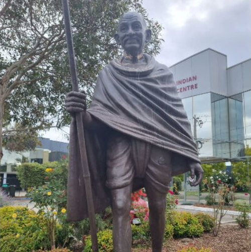 The statue was gifted to the charity by the Indian Government in 2021.