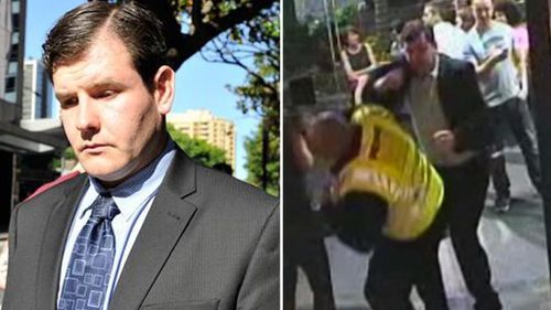 James Longworth to spend at least three years in jail over ‘one punch’ attack on Sydney security guard