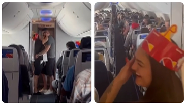 Couple get married on flight to Las Vegas