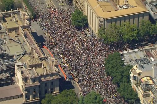 Invasion Day protest in Melbourne