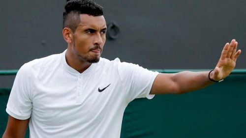 Kyrgios tells member of entourage to 'get out' in blow-up during Wimbledon opener