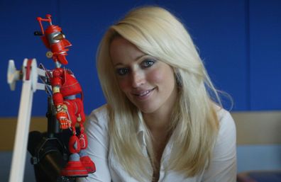 Jackie O from 2day fm with fender,is in the new animated movie Robot where her voice plays the character of Lorette who is in love with the Fender .shd.news.pic by jacky Ghossein/jgz SPECIALX 00000
