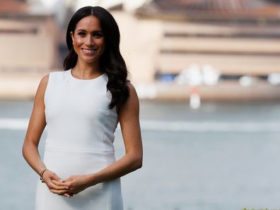 Meghan, Duchess of Sussex, poses during a welcome event at Admiralty House on October 16, 2018 in Sydney, Australia. 