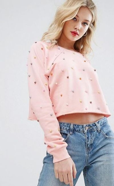 <p>The stud</p>
<p><strong><a href="http://www.asos.com/au/asos/asos-sweat-with-multi-coloured-pearl-embellishment/prd/7739819?iid=7739819&amp;clr=Coralorange&amp;SearchQuery=pearl&amp;pgesize=36&amp;pge=0&amp;totalstyles=162&amp;gridsize=3&amp;gridrow=7&amp;gridcolumn=3" target="_blank" draggable="false">Asos</a></strong> embellished sweater with coloured pearl details, $56</p>