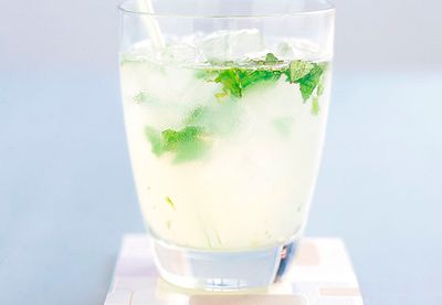Lime and mint spritzer