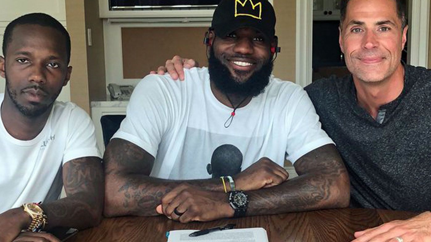 LeBron James signs with the LA Lakers