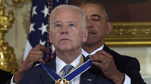 In one of his last major acts as president, Barack Obama surprised Vice President Joe Biden with the Presidential Medal of Freedom, the highest civilian honour that can be bestowed on a US citizen. The award is seldom given out, and Biden is the first Vice President to receive the award with distinction. Obama and Biden were Senate colleagues before being elected to the White House in 2008, but became close friends during the administration. (AP)