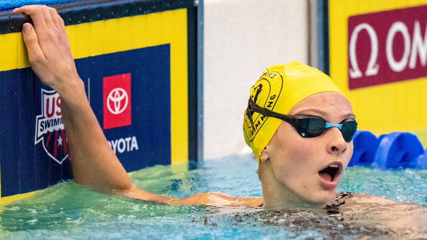 Summer McIntosh defeated Katie Ledecky at the US Open on Friday morning (AEDT).