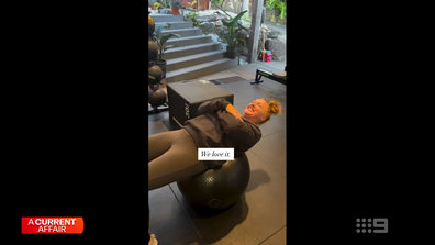 Katie has been working with a PT three times a week doing weight training.