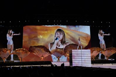 Taylor Swift performs during "The Eras Tour" on Friday, May 5, 2023, at Nissan Stadium in Nashville, Tennessee 