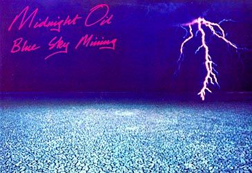 What type of mining was the subject of Midnight Oil's 'Blue Sky Mine'?
