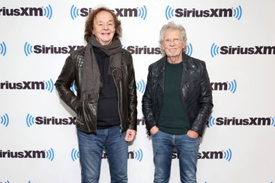 NEW YORK, NEW YORK - MARCH 06: Colin Blunstone and Rod Argent of The Zombies visit the SiriusXM Studios on March 06, 2023 in New York City. (Photo by Cindy Ord/Getty Images)