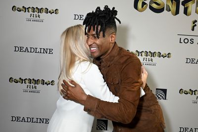 Pamela Anderson and Jon Batiste