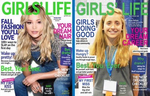 Artist gives empowering redesign to controversial girl's magazine cover