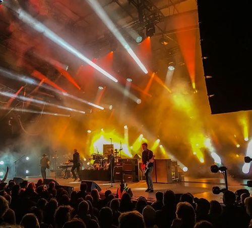The band performed at the Sidney Myer Music Bowl last night. (Instagram)