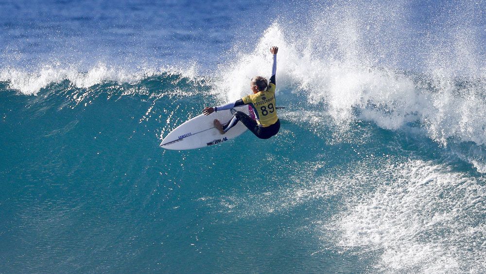 Sally Fitzgibbons has reached the last eight at Bells Beach. (AAP)